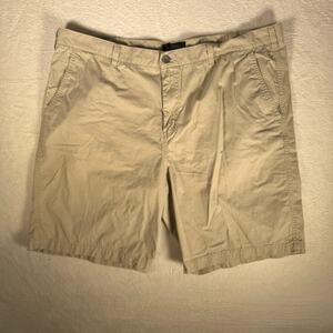 Marc Anthony‎ Chino Shorts Men's 42 Slim Fit Stretch flat front Beige